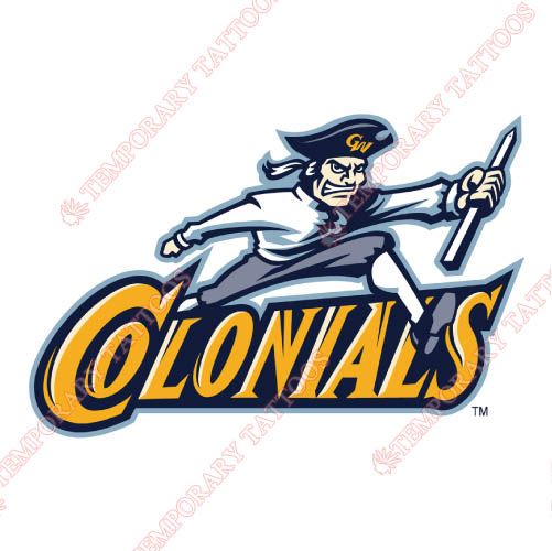 George Washington Colonials Customize Temporary Tattoos Stickers NO.4440